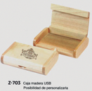 CAJA MADERA USB